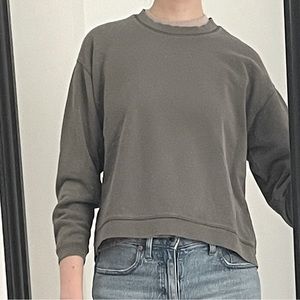 Madewell cropped sweatshirt